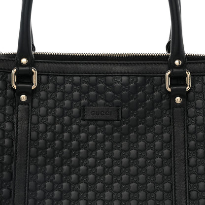 Gucci Soft Microguccissima Small Zippered Satchel Black 8 of 12