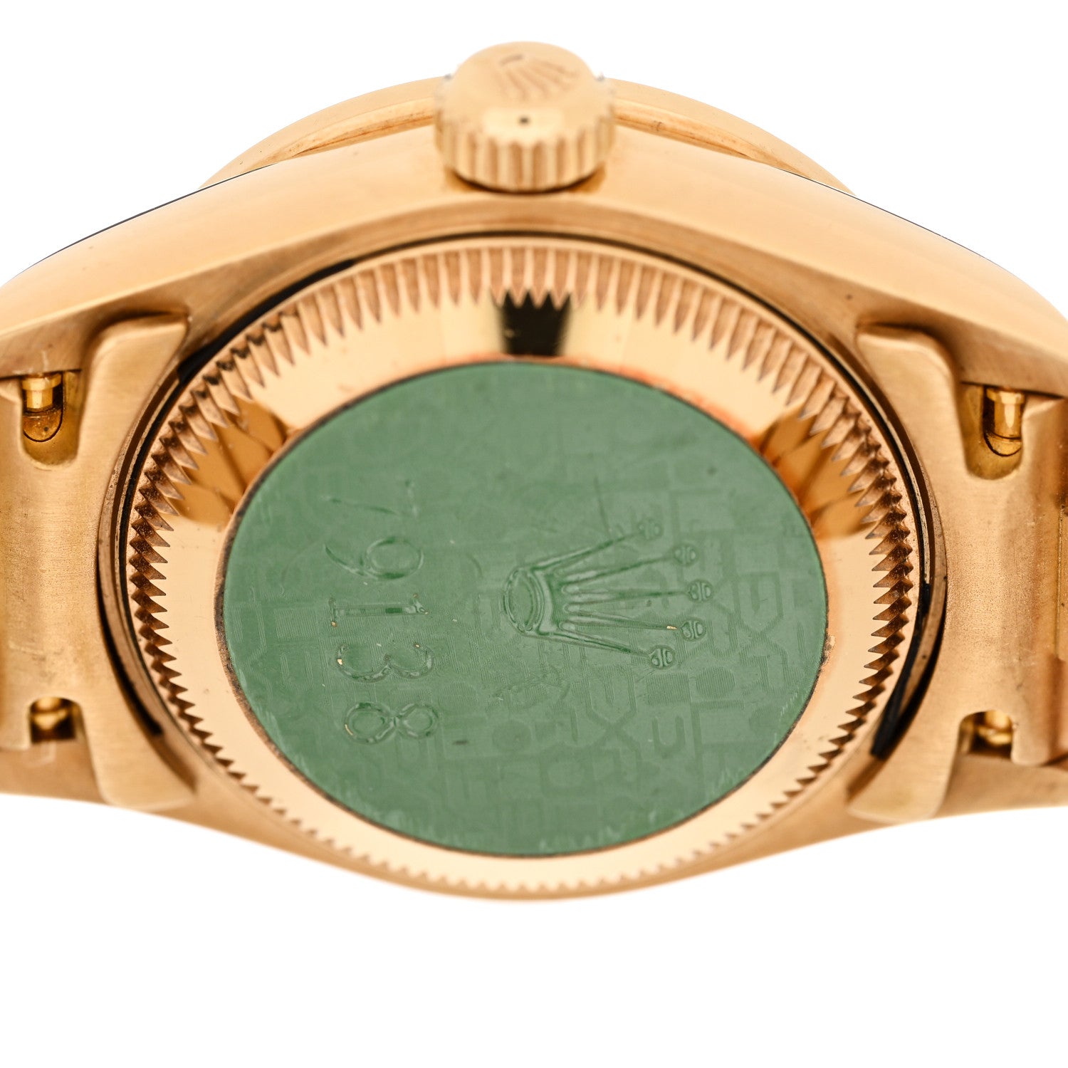 Rolex 18K Yellow Gold Diamond Bezel 26mm Datejust President Watch Silver Jubilee 79138 4 of 6