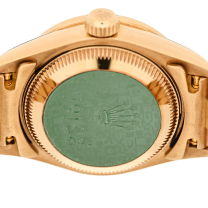 Rolex 18K Yellow Gold Diamond Bezel 26mm Datejust President Watch Silver Jubilee 79138 4 of 6