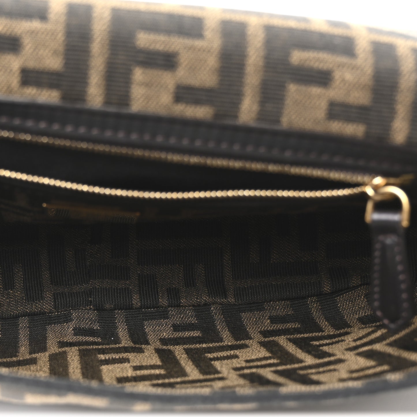 Fabric Jacquard FF 1974 Medium Baguette Tobacco Moro Black