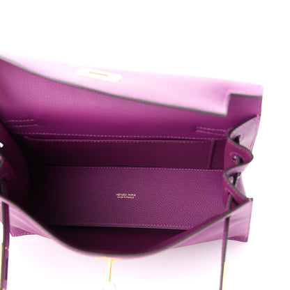 Hermes Evercolor Kelly Danse II Belt Bag Anemone 6 of 13