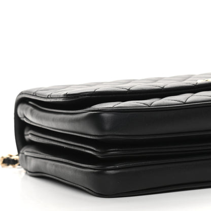 Chanel Lambskin Quilted Medium Citizen Chic Flap Black 10 of 11