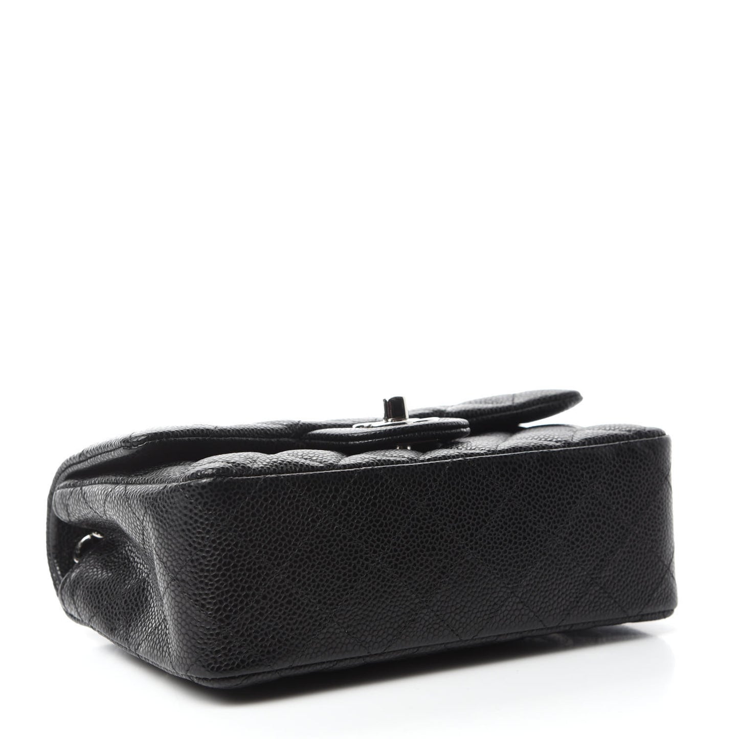 Caviar Quilted Mini Rectangular Flap Black