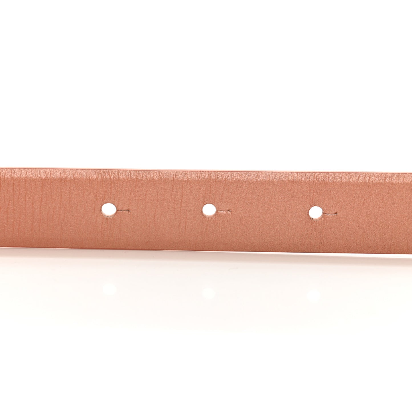 Metallic Calfskin Crystal Pearl Vendome CC Belt 80 32 Rose