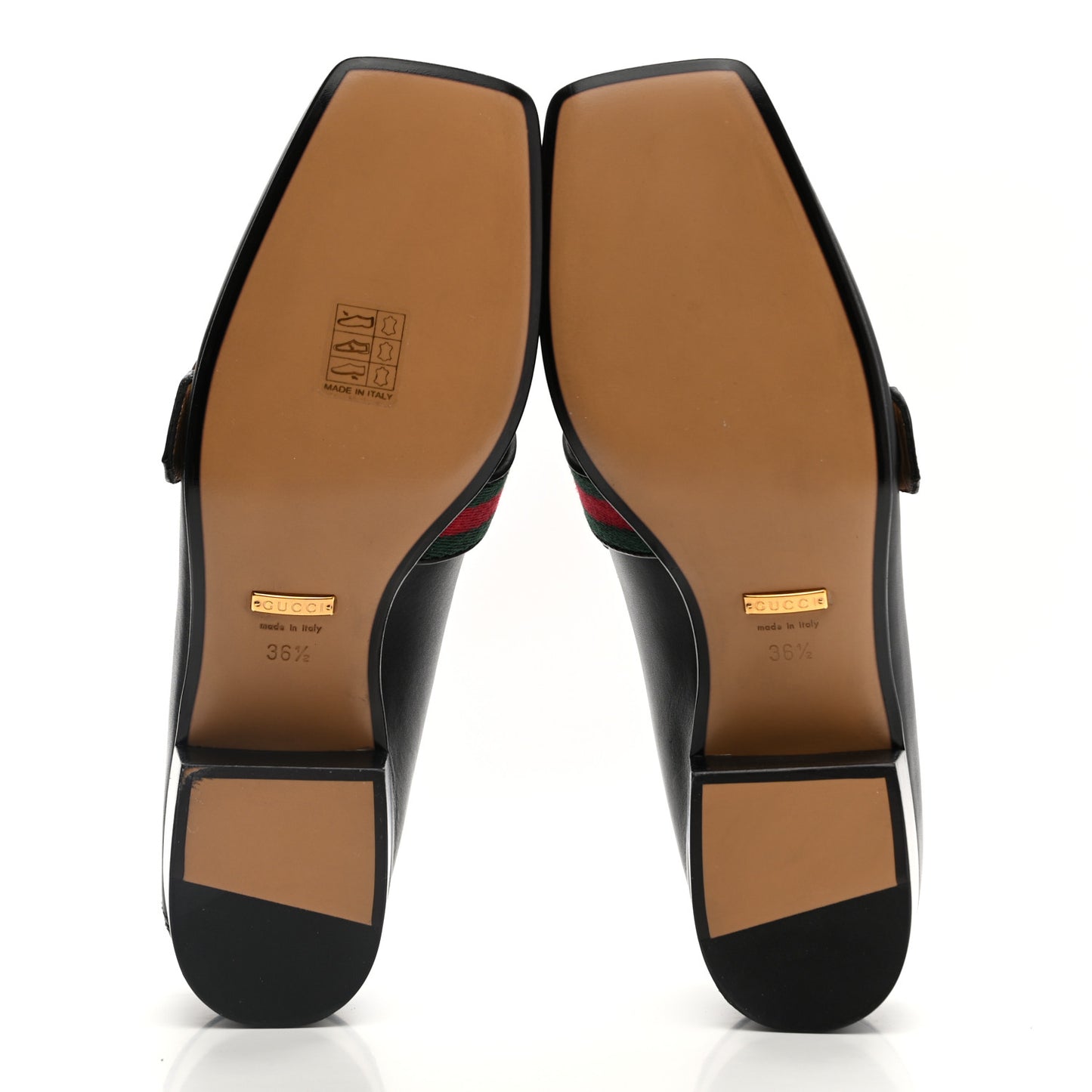 Calfskin Web Peyton Loafer Pumps 36.5 Black