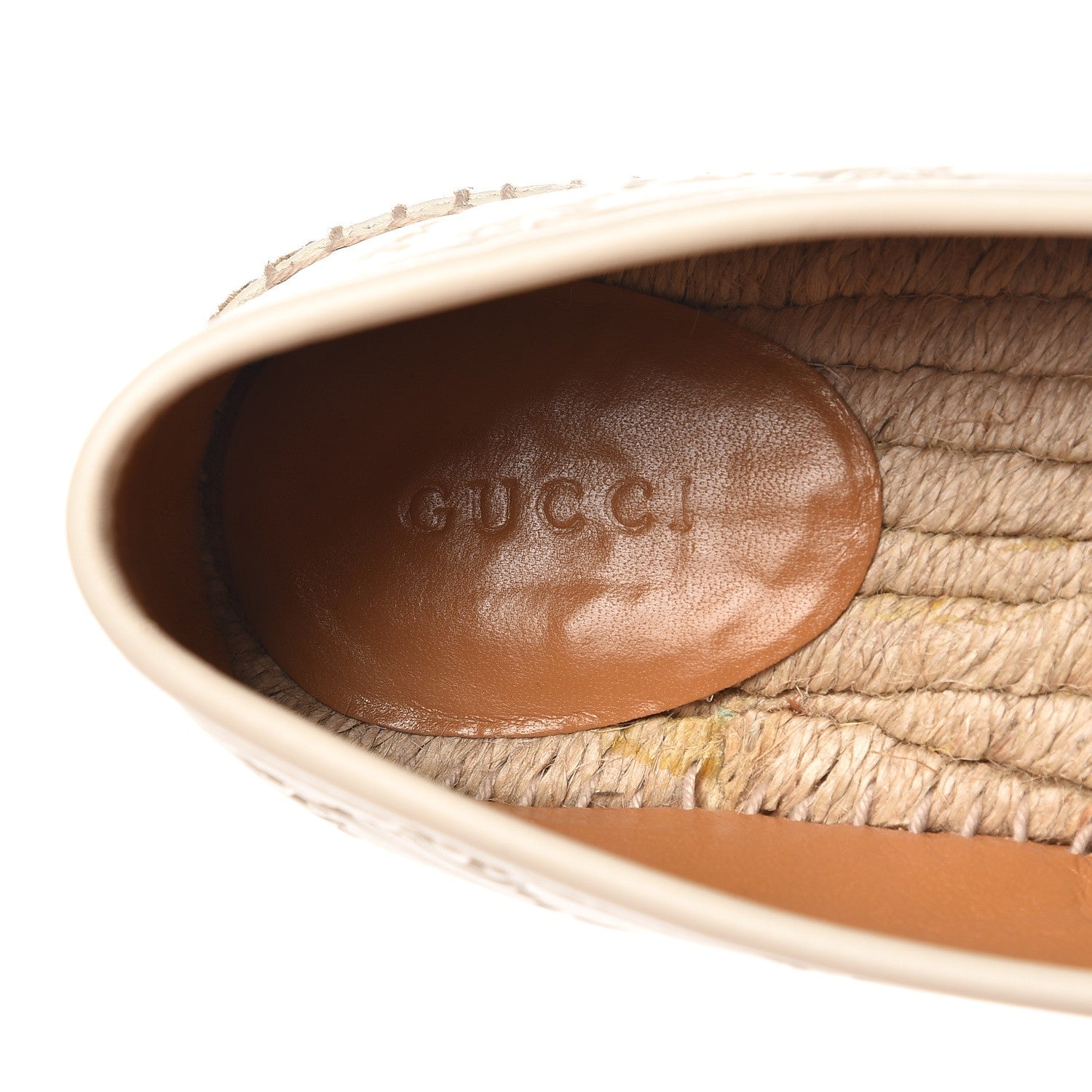 Gucci Guccissima Signature Espadrilles 38 Mystic White 7 of 9