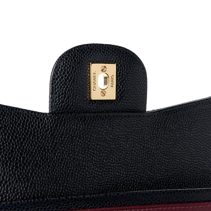 Chanel Caviar Quilted Jumbo Double Flap Black 7 of 12