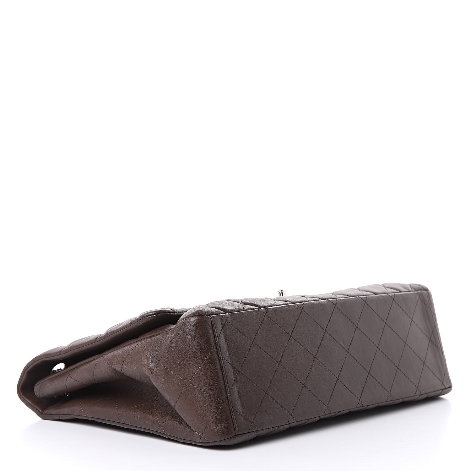 Chanel Lambskin Quilted Maxi Single Flap Brown 4 of 16