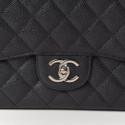 Chanel Caviar Quilted Maxi Double Flap Black 10 of 11