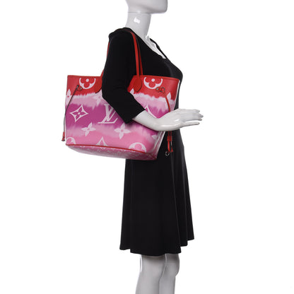 Louis Vuitton Monogram Escale Neverfull MM Rouge 2 of 10