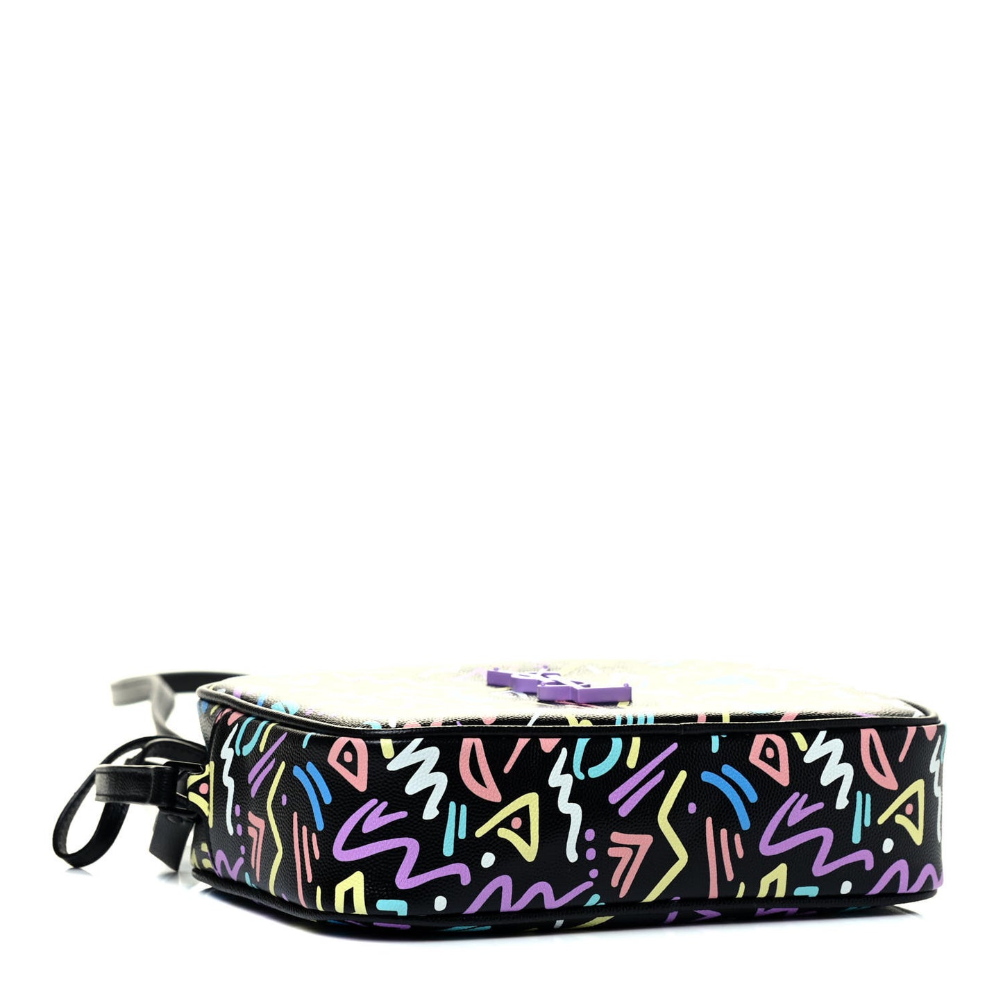 Grain De Poudre Medium Classic Monogram Multicolor Graphic Print Lou Camera Bag Black