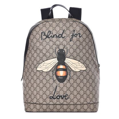 Gucci GG Supreme Monogram Blind For Love Dome Backpack 1 of 14