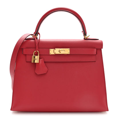 Hermes Epsom Kelly Sellier 28 Rouge Casaque 1 of 11