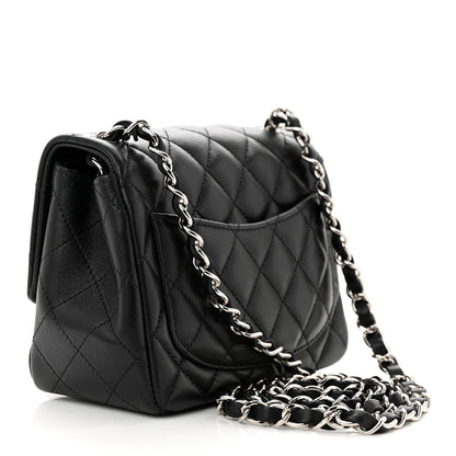 Chanel Lambskin Quilted Mini Square Flap Black 3 of 12