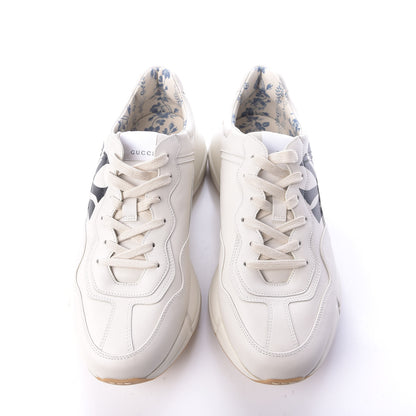 Gucci X MLB Calfskin NY Yankees Mens Rhyton Sneakers 9.5 Mystic White 6 of 10