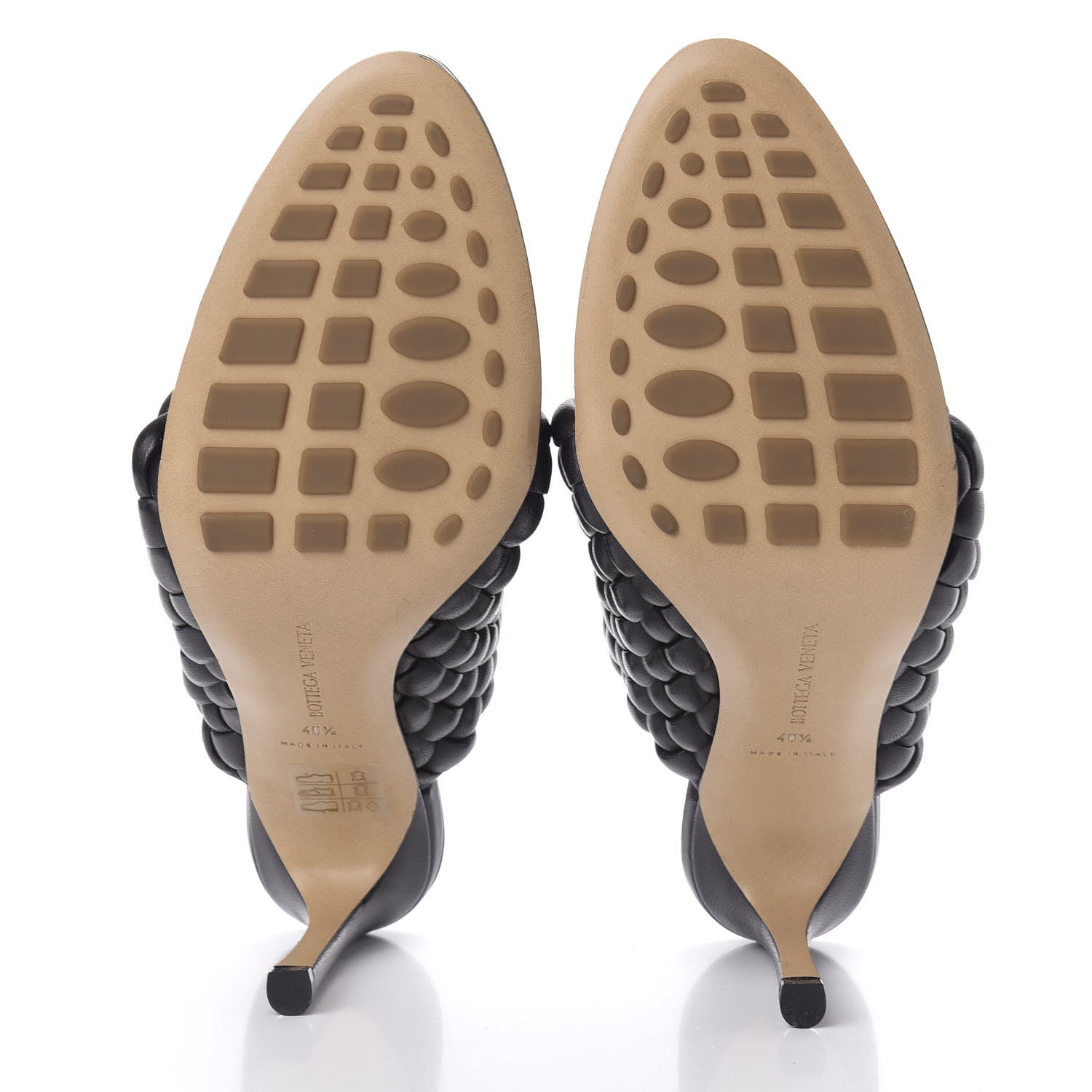 Bottega Veneta Nappa Padded Intreccio The Curve Sandals 40.5 Black 8 of 15