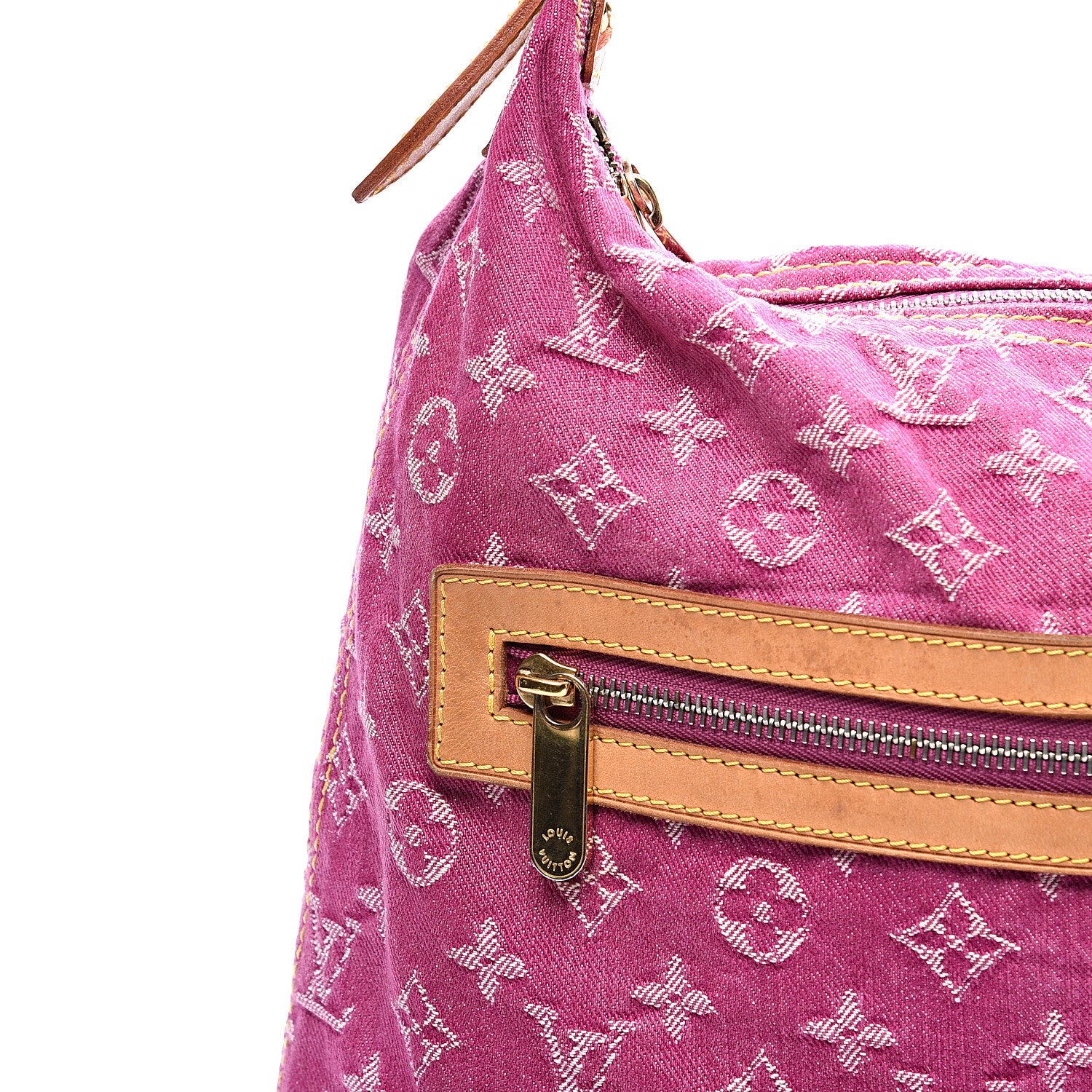 Louis Vuitton Denim Baggy GM Fuchsia 9 of 9