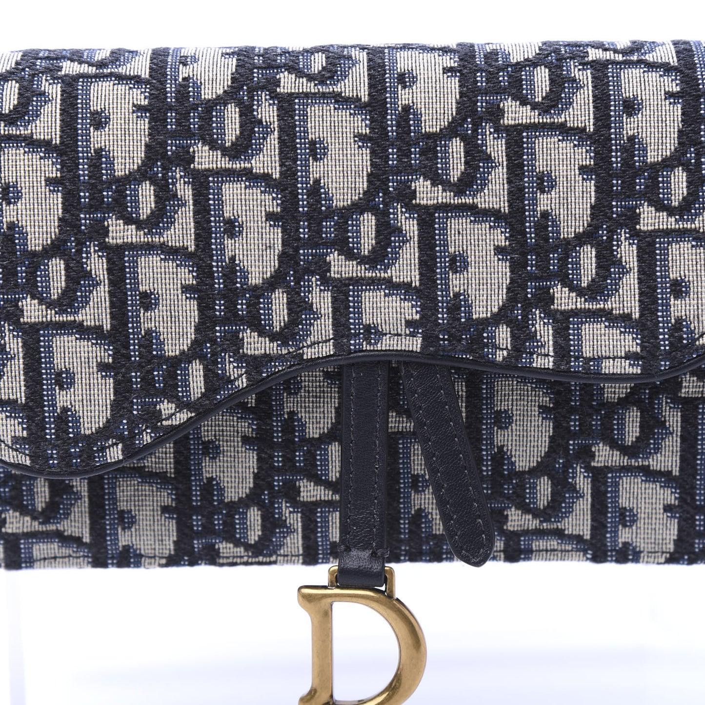 Oblique Saddle Belt Bag Blue