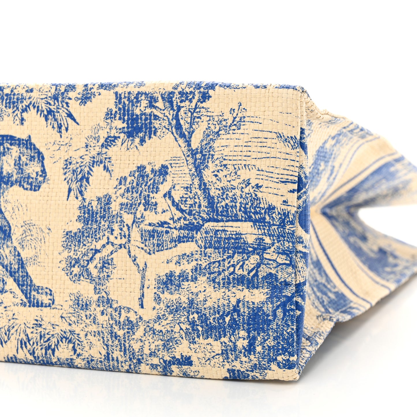 Straw Dioriviera Tote Blue