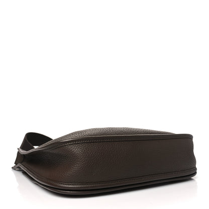 Hermes Taurillon Clemence Evelyne II PM Chocolate 4 of 10