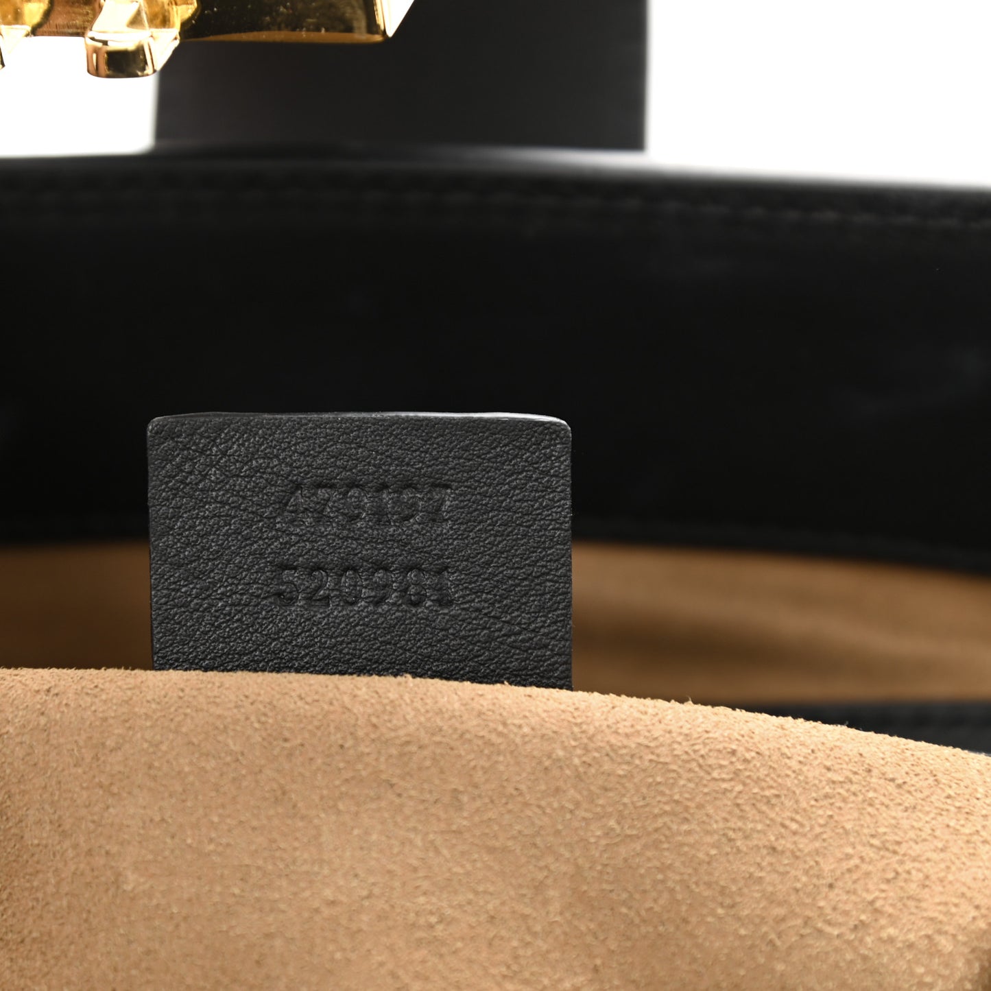 GG Supreme Monogram Medium Padlock Tote Black