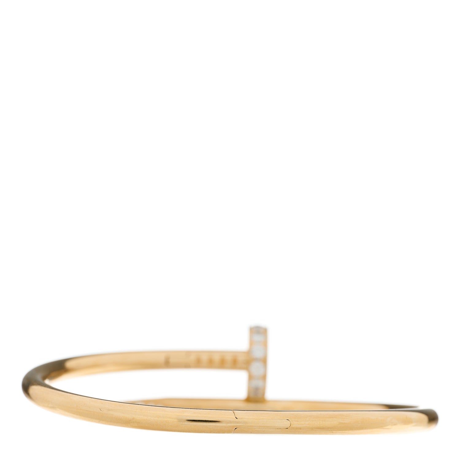Cartier 18K Yellow Gold Diamond Juste Un Clou Bracelet 15 2 of 3