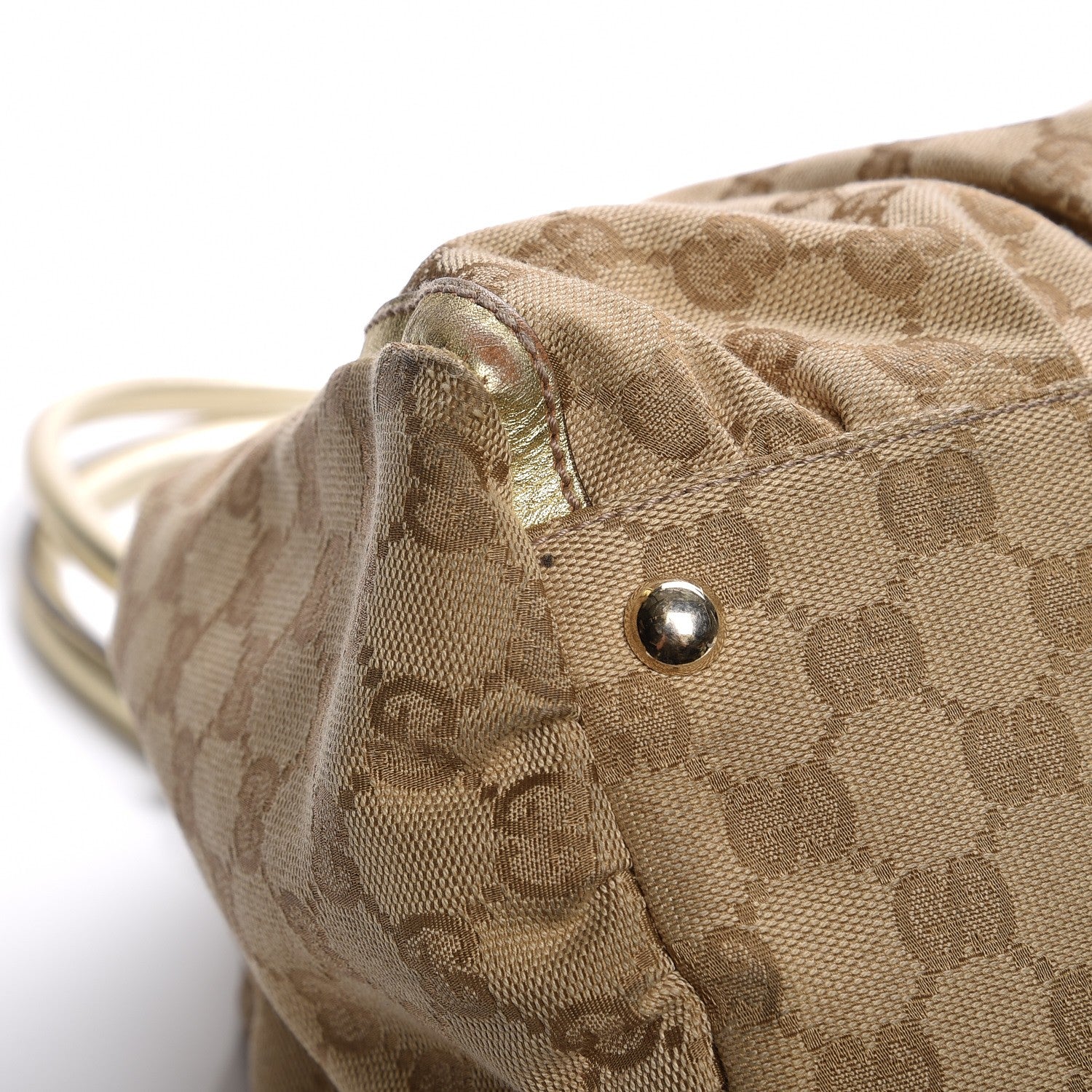 Gucci Monogram Large D Gold Hobo Gold 9 of 13