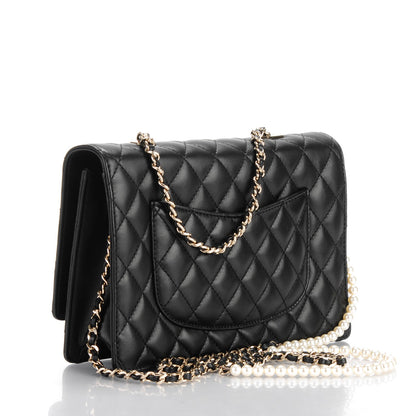 Chanel Lambskin Quilted Fantasy Pearl Flap Black 3 of 8