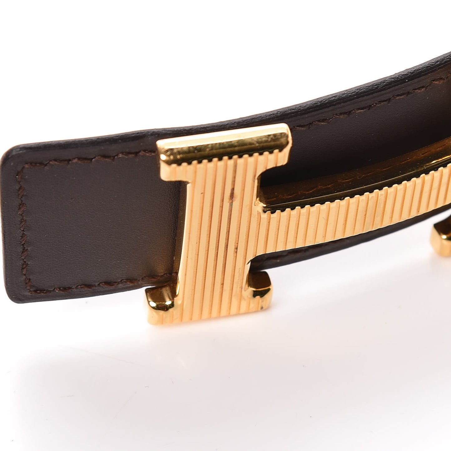 Chamonix Swift Strie 32mm H Belt 90 Chocolate Parchemin