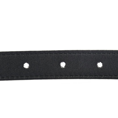 Gucci Calfskin Pearl Double G 20mm Belt 85 34 Black Cream 4 of 5