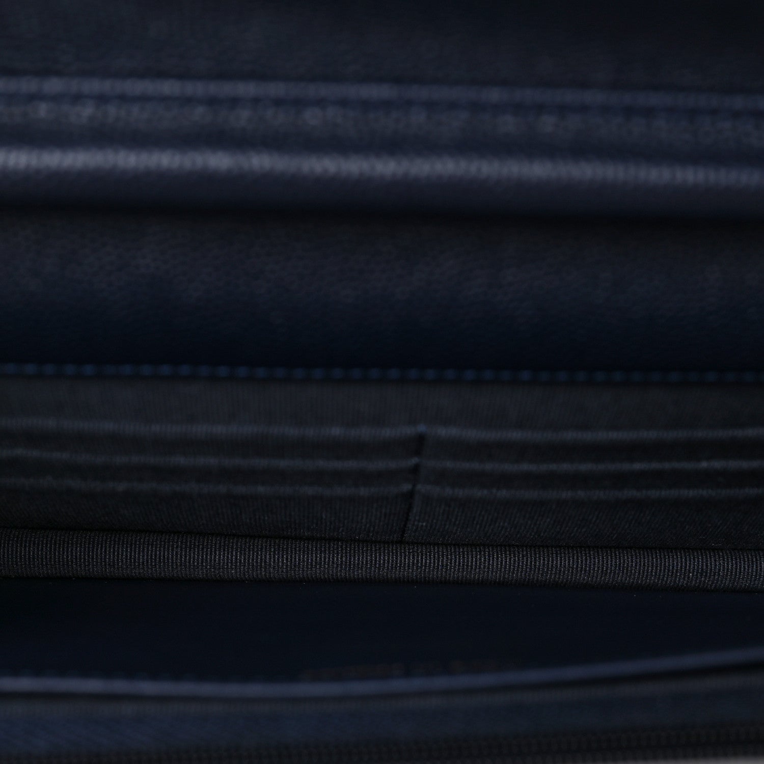 Chanel Caviar Quilted Wallet on Chain WOC Navy Blue 5 of 9