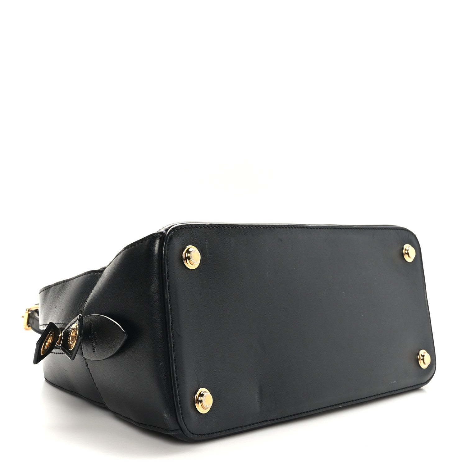 Louis Vuitton Lambskin Malletage Dora PM Black 4 of 8