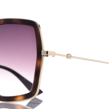 Gucci Acetate Oversize Square Frame GG0106S Sunglasses Tortoise 7 of 9