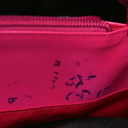 Fendi Zucchino Forever Shoulder Bag Black Pink 9 of 10