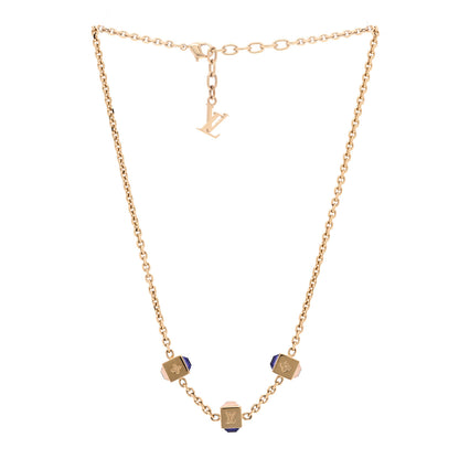Louis Vuitton Swarovski Gamble Short Necklace Azur 3 of 6
