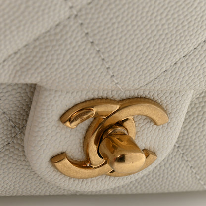 Chanel Caviar Quilted Mini Flap White 11 of 13