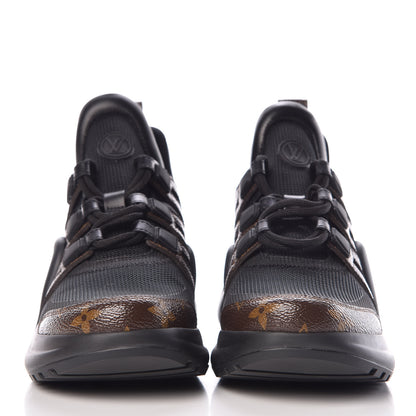 Louis Vuitton Calfskin Patent Monogram LV Archlight Sneakers 37 Black 2 of 7