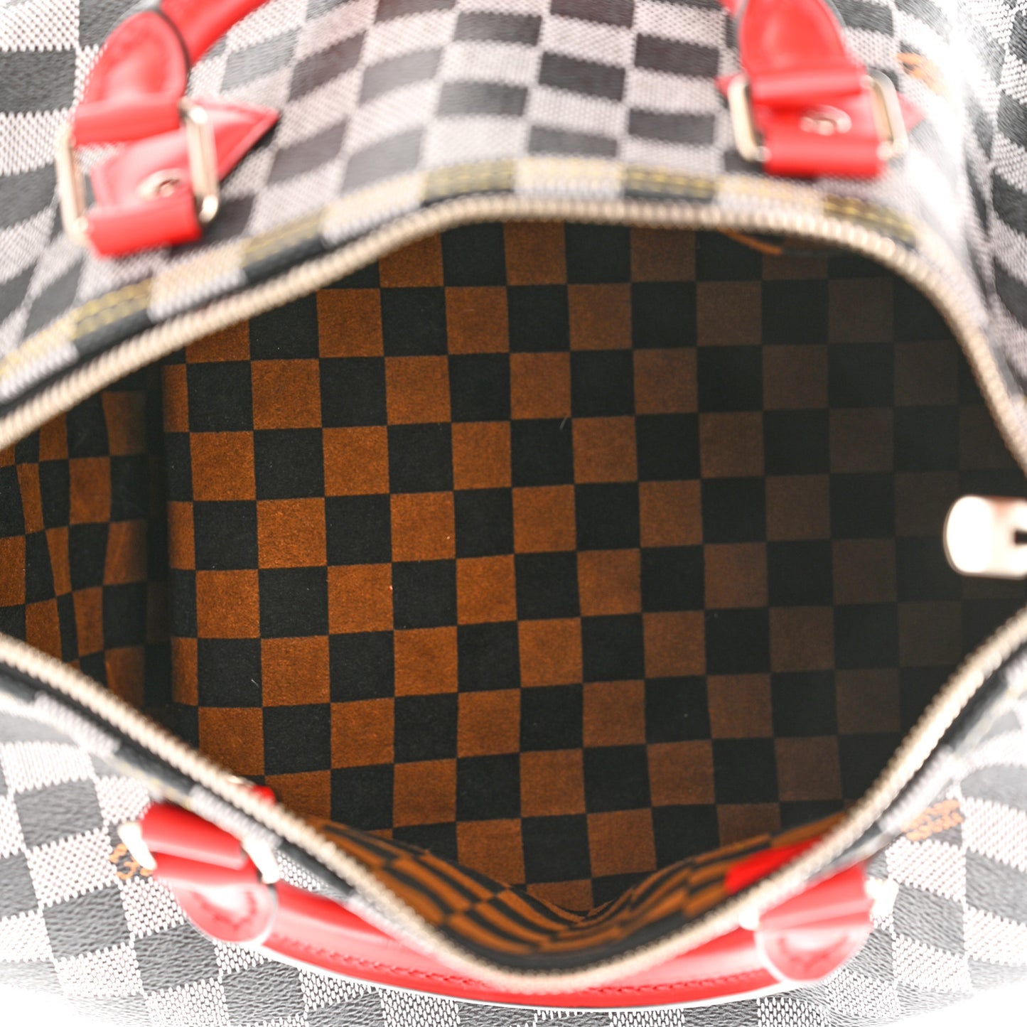 Damier Speedy Bandouliere 30 Black White