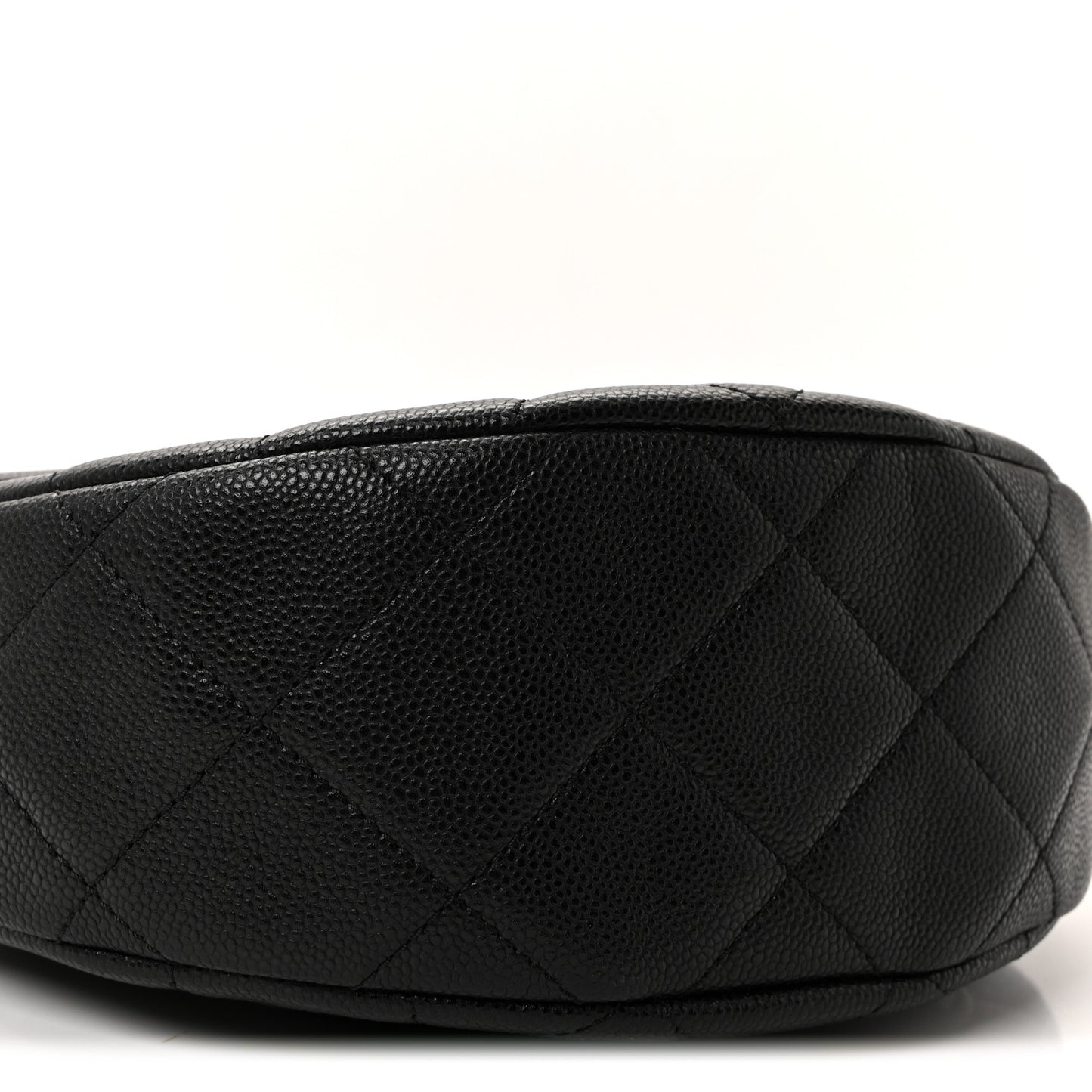 Caviar Quilted Mini Messenger Flap Black