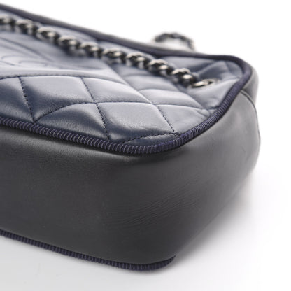 Chanel Calfskin Quilted Small Ballerine Camera Case Dark Blue 6 of 7