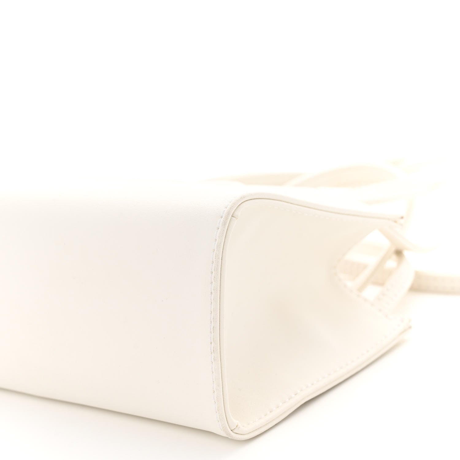 Telfar Vegan Leather Small Shopping Bag White 9 of 9