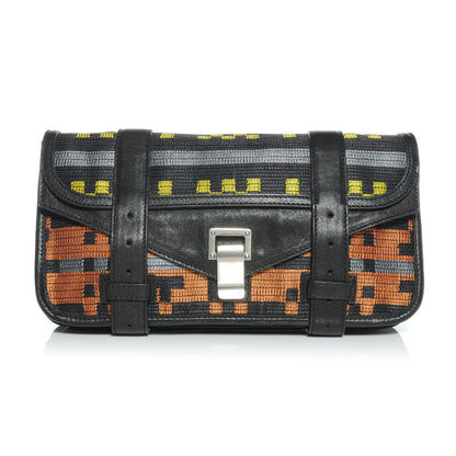 Proenza Schouler Blanket Print PS1 Pouch Clutch 1 of 10