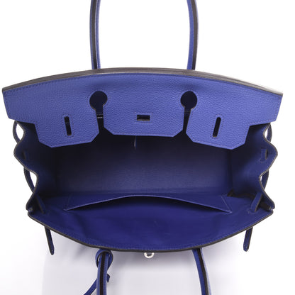 Hermes Togo Birkin 30 Bleu Electrique 7 of 30