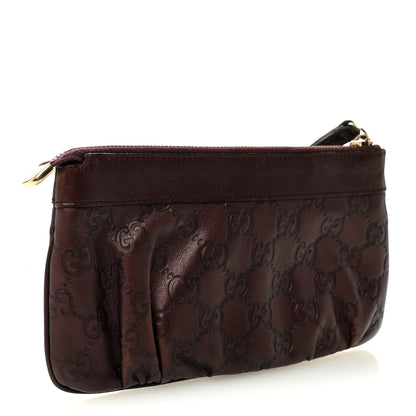 Gucci Guccissima D Gold Wristlet Bordeaux 3 of 8