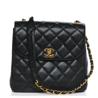 Chanel Caviar Quilted Medium Single Flap Black 1 of 10