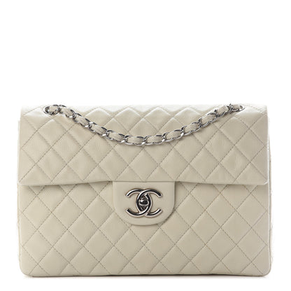 Chanel Caviar Quilted Maxi Single Flap White 1 of 8