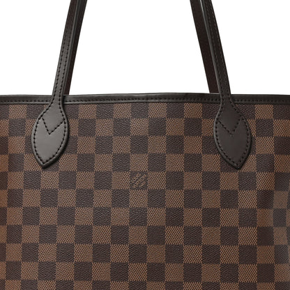 Louis Vuitton Damier Ebene Neo Neverfull MM Rose Ballerine 7 of 9