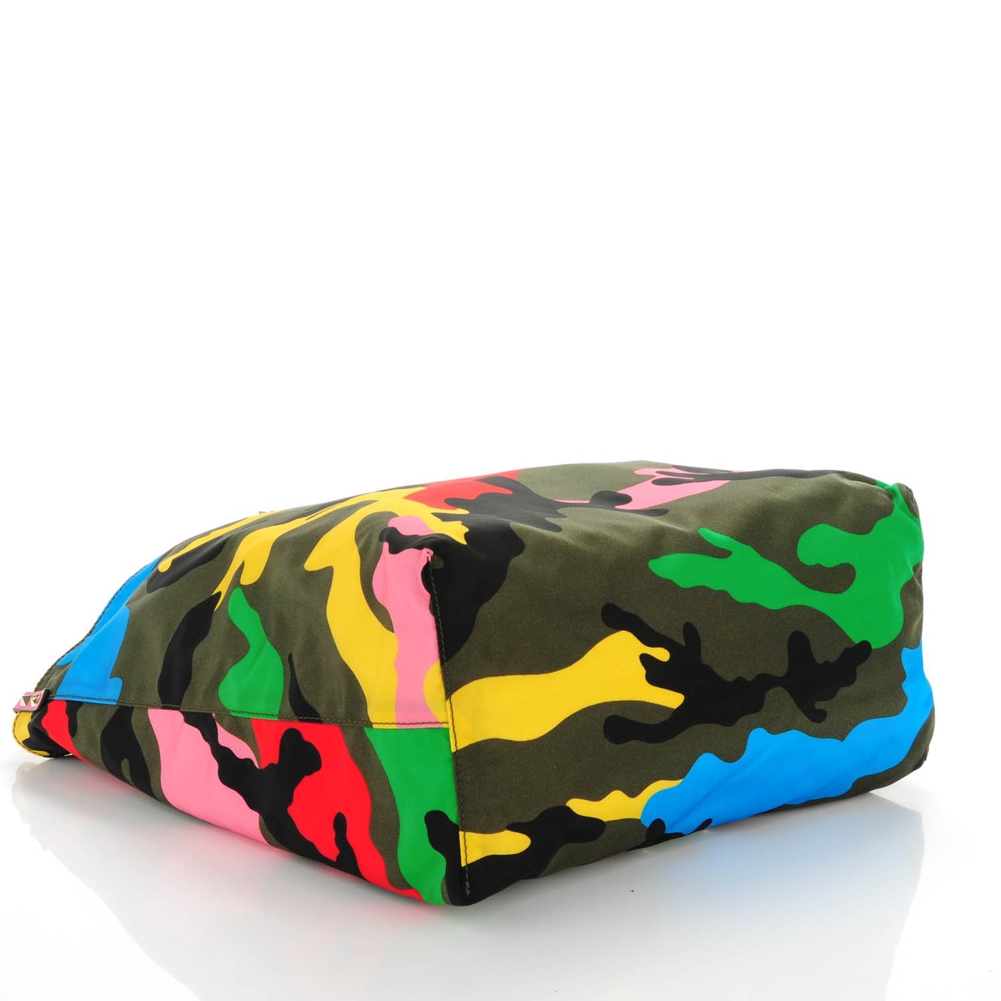 Nylon Psychedelic Camo Rockstud Easy Tote Multicolor