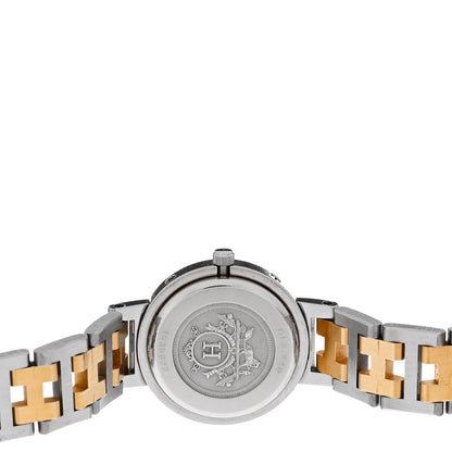 Hermes Stainless Steel 24mm Clipper Quartz Watch Gold 4 of 5
