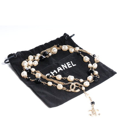Chanel Pearl CC Beaded Belt Light Gold 4 of 7